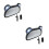 2Pcs Durable Baby Rear Mirror Black ABS for Car Interior Backseat Use 4