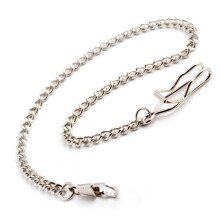 Set of 4 Metal Watch Chain Belt Pocket Watch Jean Chain for Trousers Silver Chain Denim Belt Chain