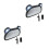 2Pcs Durable Baby Rear Mirror Black ABS for Car Interior Backseat Use 3