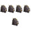 5Pcs Artistic Ceramic Toad Backflow Incense Holder for Home Decor 4