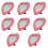 8Pcs Stable Base Pink Desktop Cosmetics Shape for Women 9