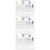 3Sets Erasable Acrylic Note Board Assorted Colors Weekly Organizer 10