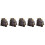 5Pcs Artistic Ceramic Toad Backflow Incense Holder for Home Decor 9