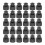 90Pcs Black Replaceable Sports Bottle Lids Leakproof Pull-Type Tops 1