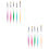 2Sets Double Head Nail Brushes Portable for Nail Art 6