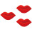 3Pcs Plush Red Lips Throw Pillows Soft Sofa Cushions Cozy Home Decor 6