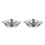 2Pcs Stainless Steel Hotpot Pot Home Thickened Silver Cookware 8