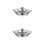 2Pcs Stainless Steel Hotpot Pot Home Thickened Silver Cookware 10