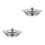 2Pcs Stainless Steel Hotpot Pot Home Thickened Silver Cookware 6
