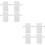 8Pcs Sturdy White Plastic Grid Canvas Sheets for DIY Craft Bags 10