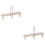 2Pcs Wooden DIY Cable-Stayed Bridge Model Kids Educational Physics Toy 7