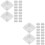 100Pcs White Paper Bakery Boxes Square Cake Cookie Storage Containers 7