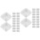 100Pcs White Paper Bakery Boxes Square Cake Cookie Storage Containers 5