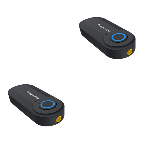 2Pcs Wireless Bt Transmitter for USB Powered Audio Black 2