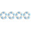 4Pcs Durable PVC Swim Rings Inflatable Pool Accessories 6