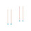 2Pairs Sky-Blue Xylophone Hammer Set Silicone Head Maple Handle Sticks 4