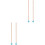 2Pairs Sky-Blue Xylophone Hammer Set Silicone Head Maple Handle Sticks 3
