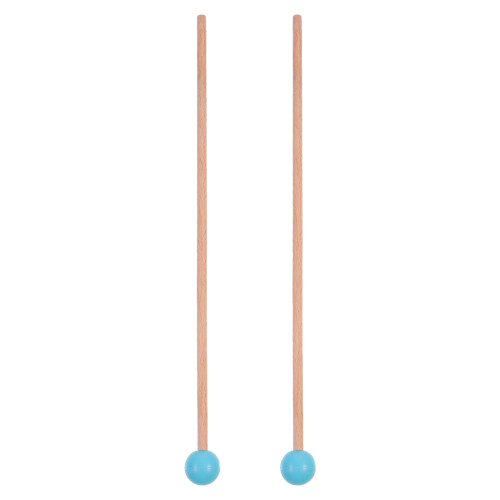 2Pairs Sky-Blue Xylophone Hammer Set Silicone Head Maple Handle Sticks