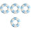 4Pcs Durable PVC Swim Rings Inflatable Pool Accessories 5