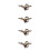 4Pcs Ornamental Dinosaur Statue Plastic Models Assorted Toy 10