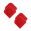 4Pcs Plastic Pot Tool Dark Red Pan and Dish Cleaning Scrapers 6