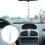 2Pcs Car Decorative Rhinestone Pendant White Rearview Mirror Decor 10