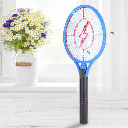 Battery Powered Fly Killer with 3-layer Safety Mesh and Double Trigger Design for Unmatched Safety 1