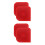 4Pcs Plastic Pot Tool Dark Red Pan and Dish Cleaning Scrapers 7