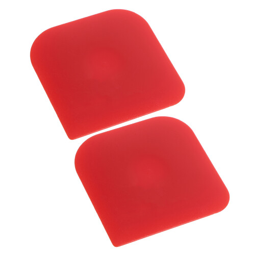 4Pcs Plastic Pot Tool Dark Red Pan and Dish Cleaning Scrapers 1
