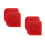 4Pcs Plastic Pot Tool Dark Red Pan and Dish Cleaning Scrapers 4