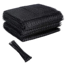 2Sets Durable Black Nylon Mesh Net Fence for Garden and Chicken Coop