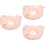 3Pcs Lightweight Pink Cat Recovery Collar Fruit Decor Pet Cone 8