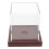 2Pcs Baseball Display Case with Wooden Base Clear Acrylic Storage Box 1