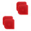4Pcs Plastic Pot Tool Dark Red Pan and Dish Cleaning Scrapers 10