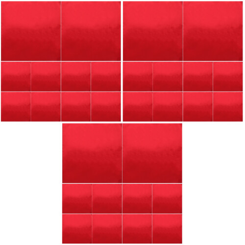 300Pcs Red Aluminum Foil Candy Wrapper Bbq Tin Foil Safe Kitchen Use 2