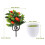 2Pcs Simulated Fruit Tree with Pot Olive Green Plastic Home Decoration 8