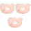 3Pcs Lightweight Pink Cat Recovery Collar Fruit Decor Pet Cone 5
