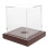 2Pcs Baseball Display Case with Wooden Base Clear Acrylic Storage Box 3