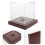 2Pcs Baseball Display Case with Wooden Base Clear Acrylic Storage Box 11
