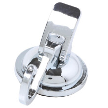 Wall Mounted Hook Towel Hanger Rack with Easy Install Suction Cup for Bathroom and Kitchen, Silver