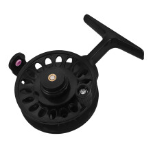 3Pcs ABS Fishing Reels Black Front Drag Ice Fishing Wheel Outdoor Tool