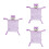3Pz Baby Appease Towel Per Imbottito in Cotone PP 5