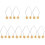 10Pcs Portable Metal Face Dimple Maker Trainer Adjustable in Gold 4