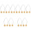 10Pcs Portable Metal Face Dimple Maker Trainer Adjustable in Gold 5