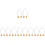 10Pcs Portable Metal Face Dimple Maker Trainer Adjustable in Gold 7