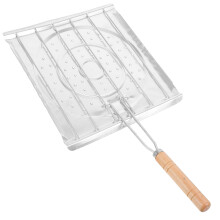 2Pcs Silver Foldable Toaster Rack for Camping and Stovetop Grilling