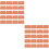 40Pcs Miniature Bricks Brown DIY Layout Brick Decors for Kids 6