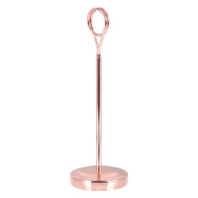 2Pz Porta Menu Tavolo in Acciaio Dorato Stand Fermacarte Robusto