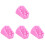 40Pz Bigodini Permanente Rosa ABS Strumenti Styling 4