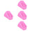 40Pz Bigodini Permanente Rosa ABS Strumenti Styling 8